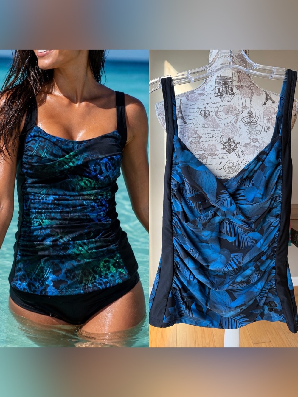 Hapari Midnight Blues Slimming Tankini